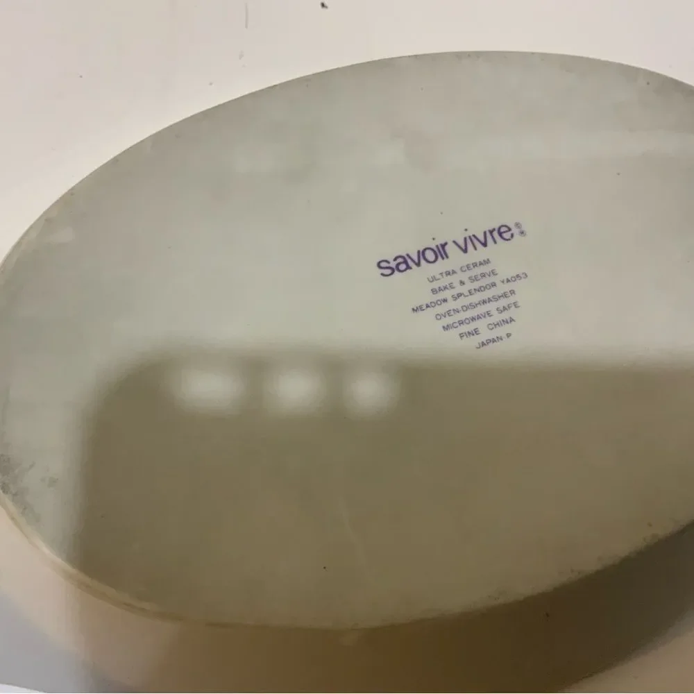Lot 3 Dish Bake & Serve Casserole Savoir Vivre Ceramic 